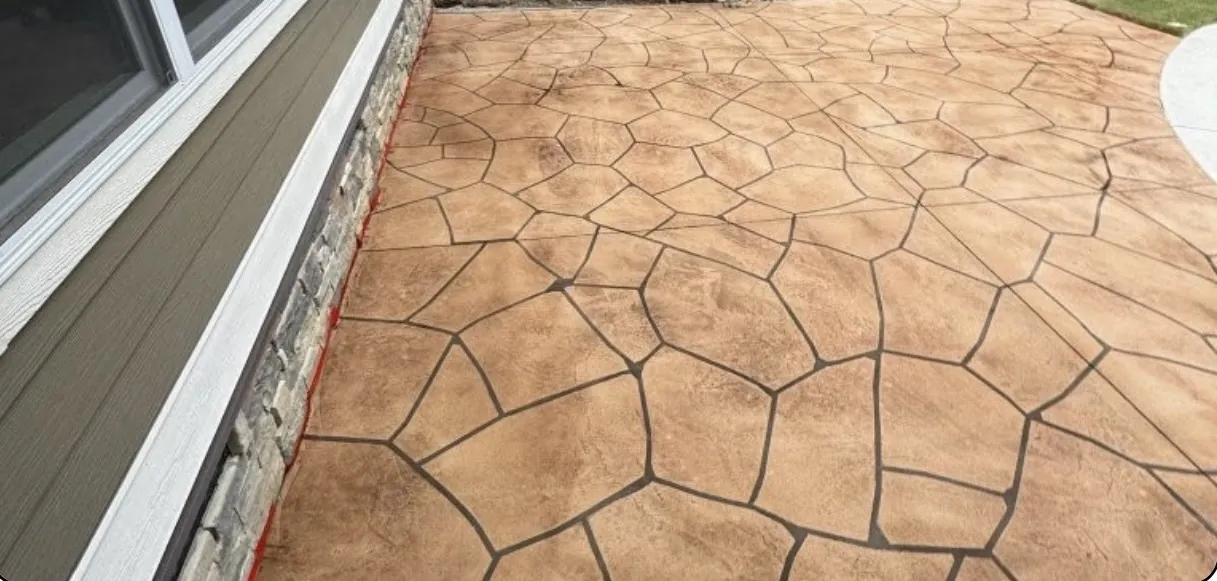 Flagstone-style patio overlay