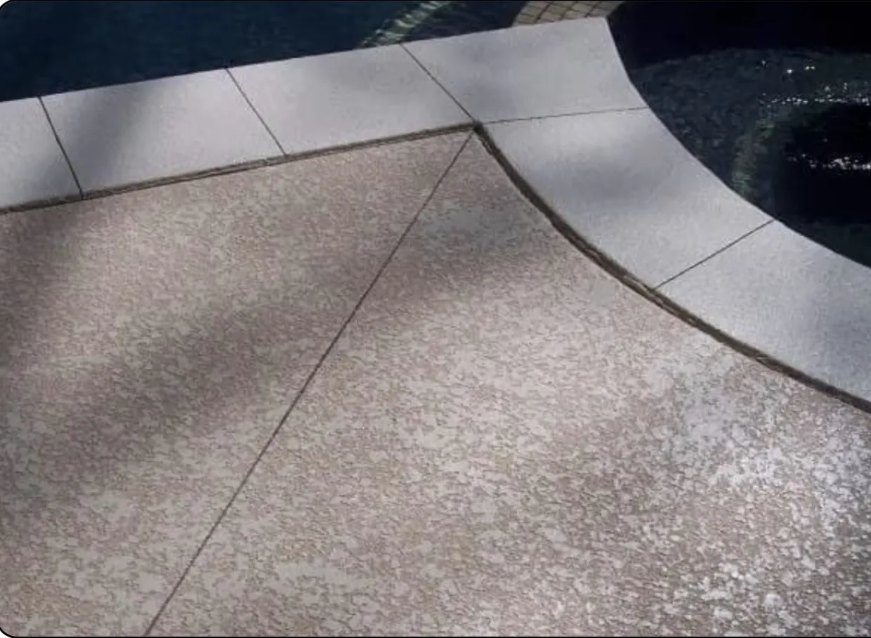 Textured pool-deck resurfacing