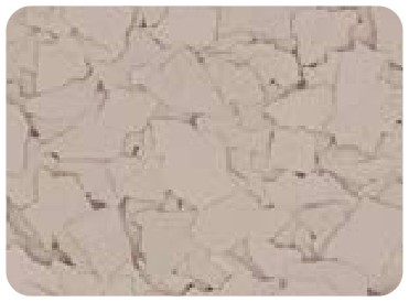 Beige decorative flake color sample