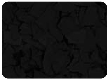 Black decorative flake color sample