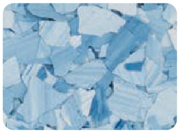 Maui Blue decorative flake color sample