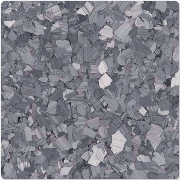 Basalt decorative flake color sample