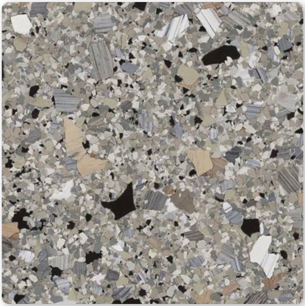 Shale decorative flake color sample