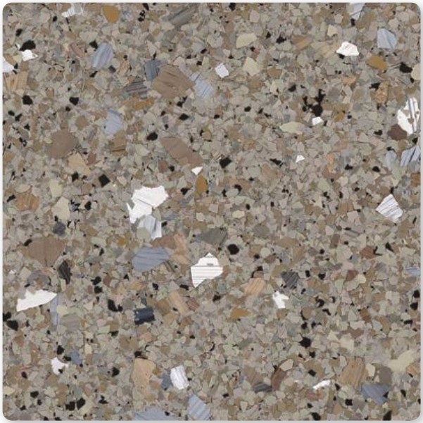 Mudstone decorative flake color sample
