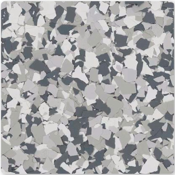 Gravel decorative flake color sample
