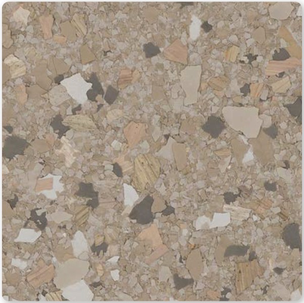 Santa Fe decorative flake color sample