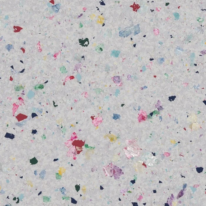 Confetti decorative flake color sample