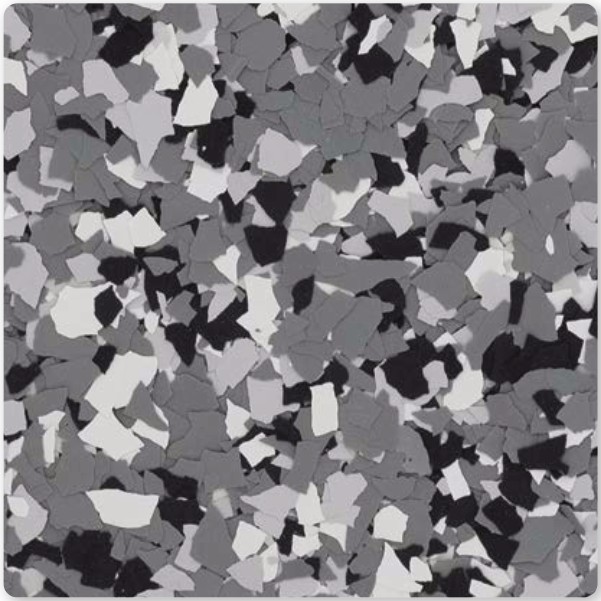 Wombat decorative flake color sample