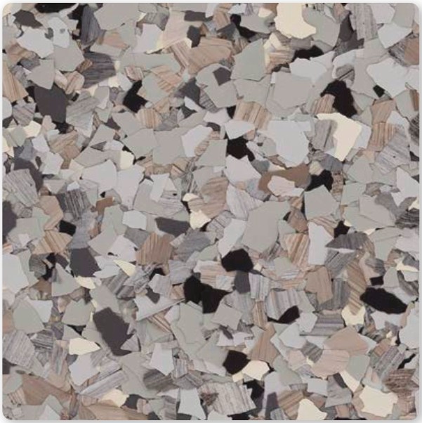 Keystone decorative flake color sample