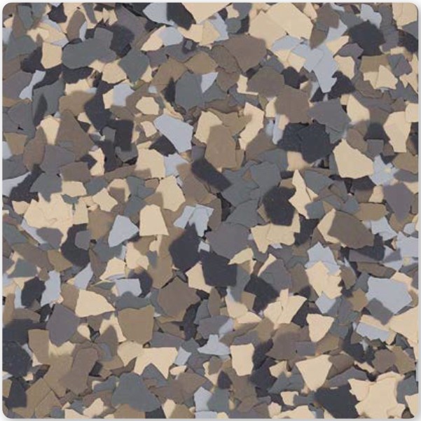 Heron decorative flake color sample